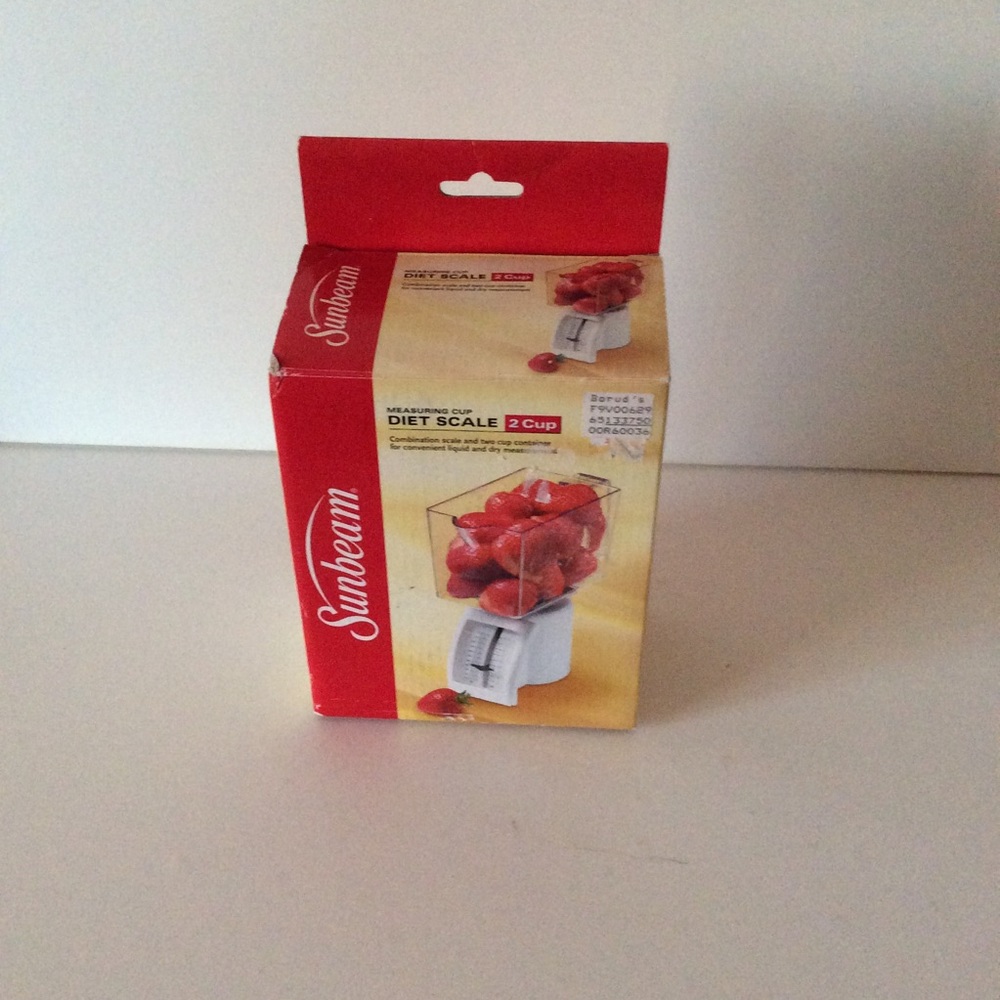 Sunbeam Diet Scale Two Cup Kitchen Tool